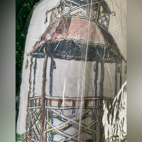 Vintage Colonial Williamsburg Garden Folly Quilt King - Brand New W Tags - Picture 6 of 13